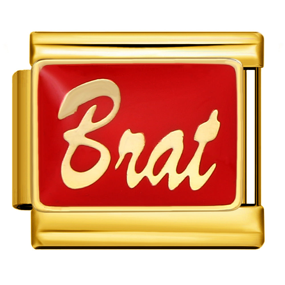 Italian Charm - Gold Love 14