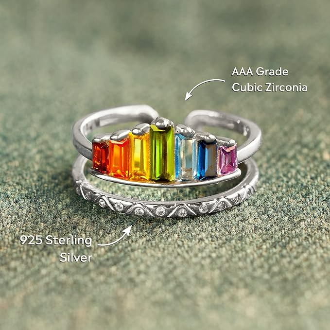 Rainbow® Crown Ring (size adjustable)