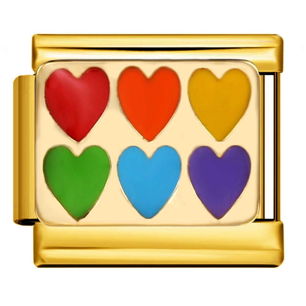 Italian Charm - Gold Love 3