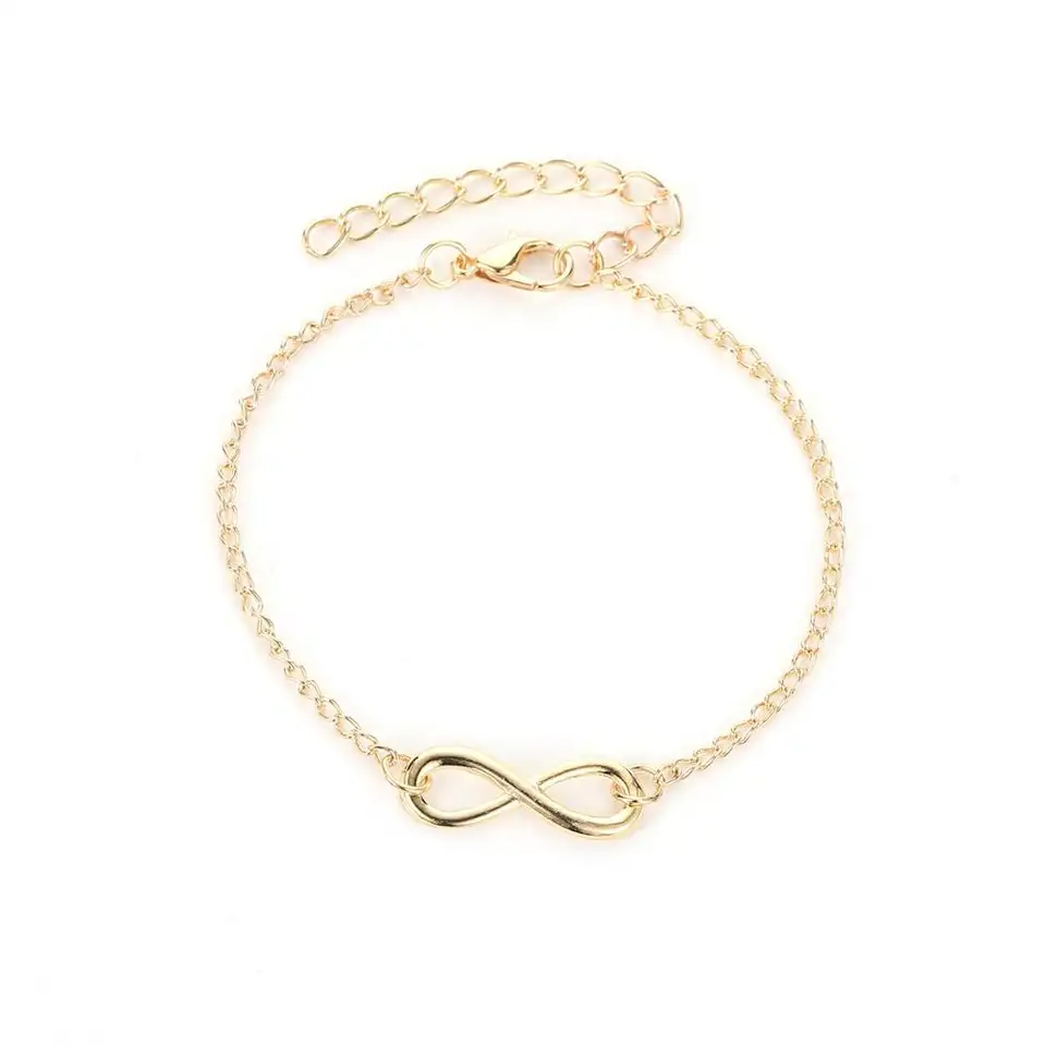 Beige Infinity Bracelet